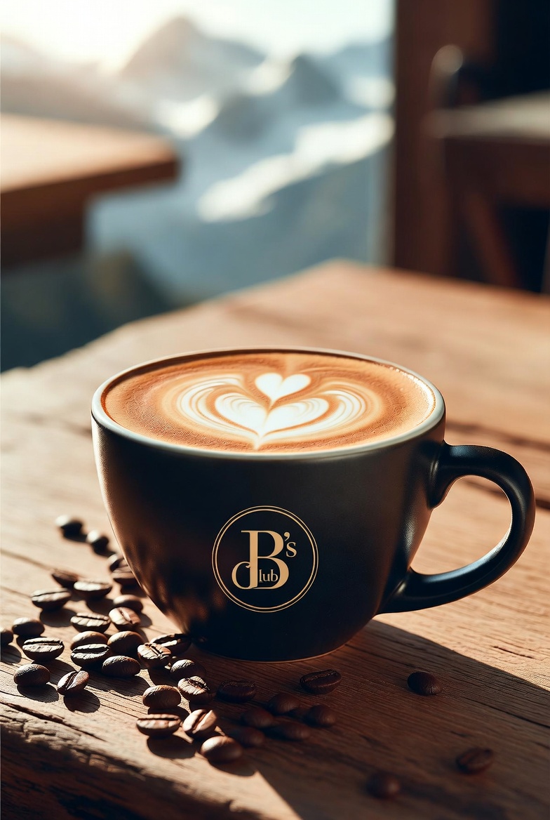 The B's Club signature latte