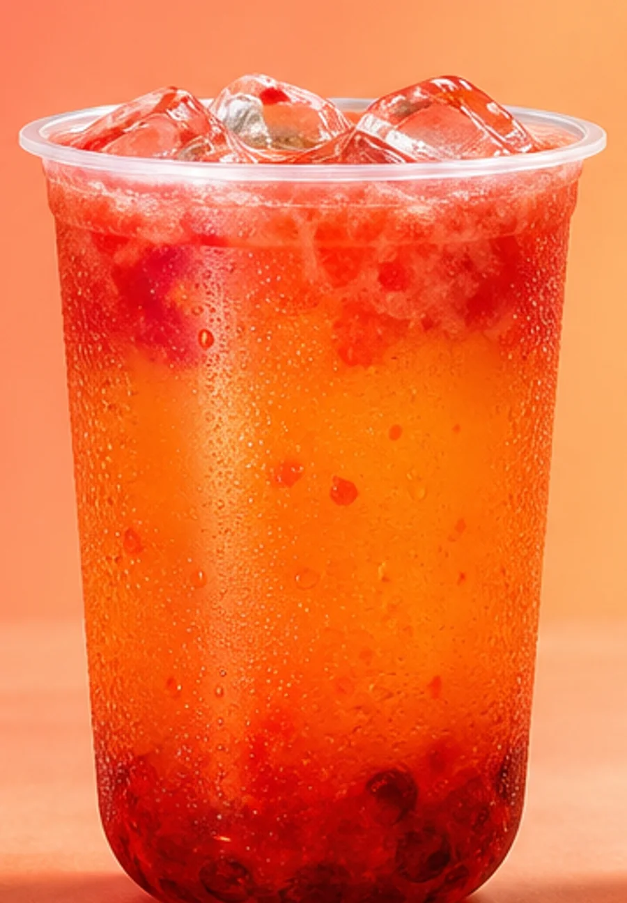 Yummy Strawberry iced drink